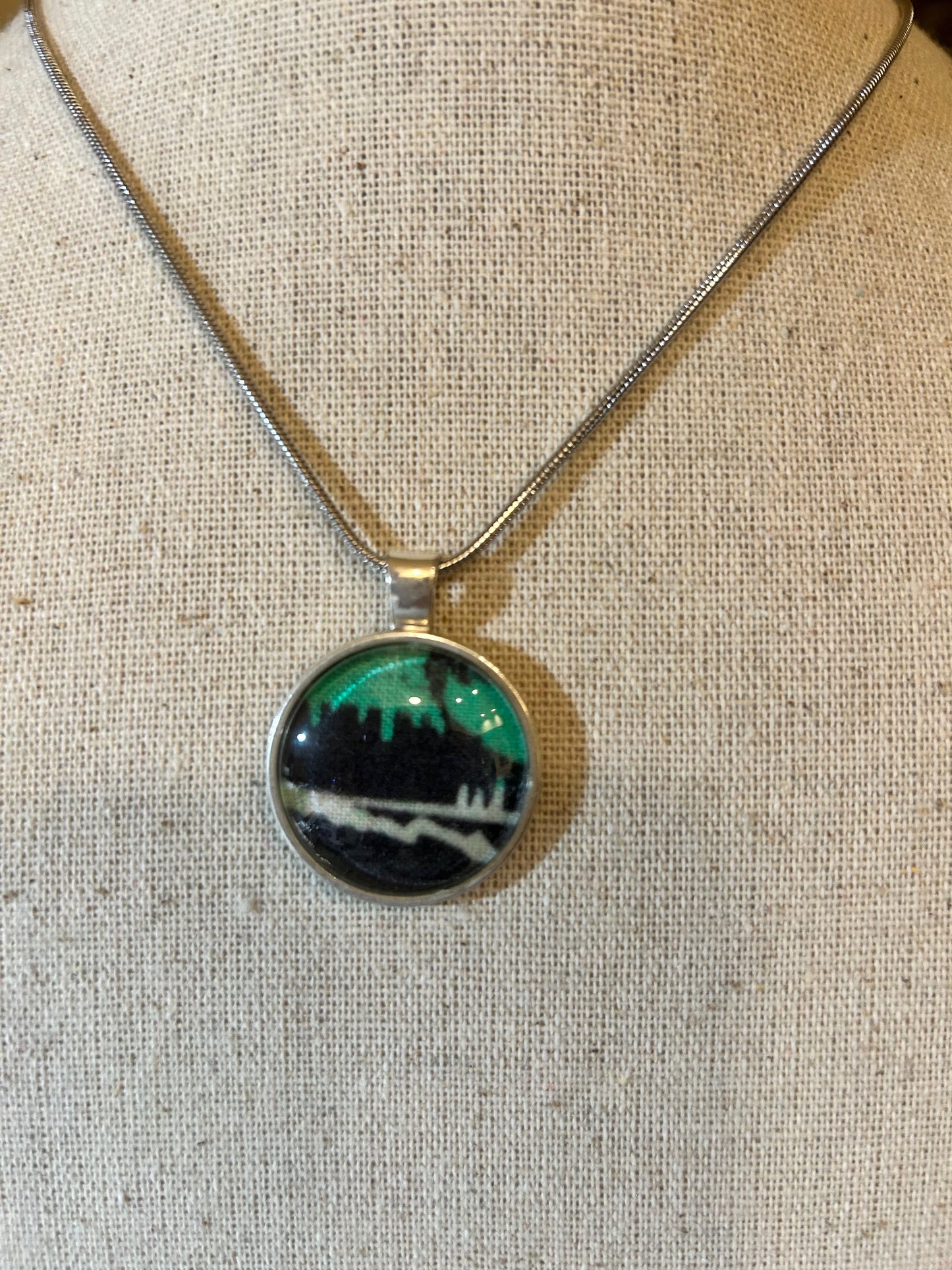 Fabric design necklace